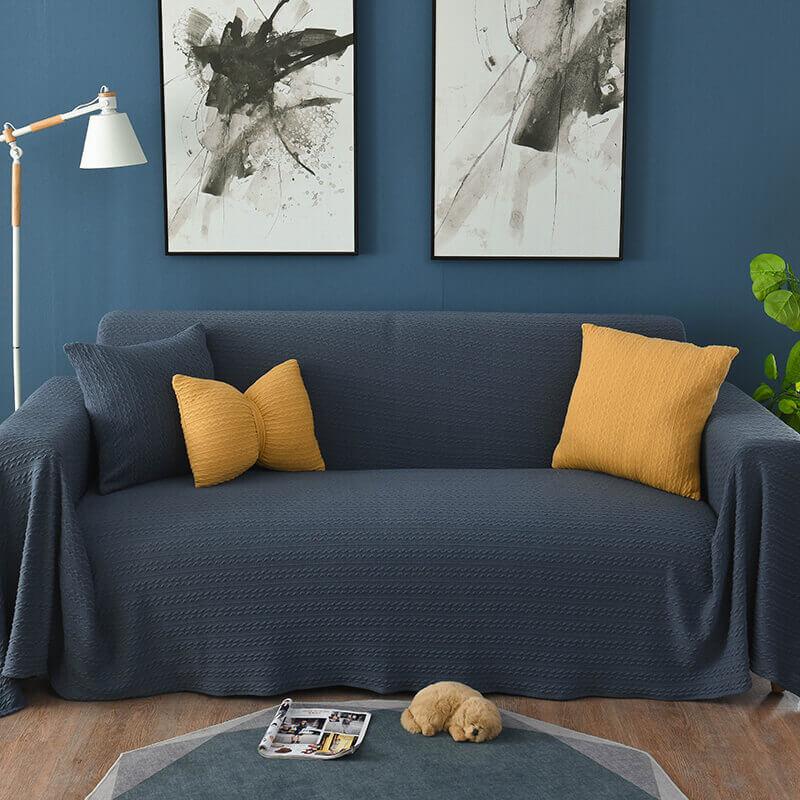 sofa blankets-navy